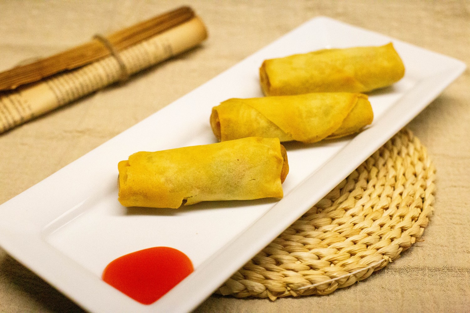 Crispy,golden,and packed with fresh veggies at Happy Valley Wok, a Asian Restaurant in Happy Valley